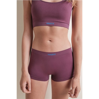 Braga bóxer seamless burgundy