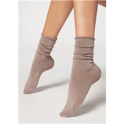 Socken in 3/4-Länge mit Muster