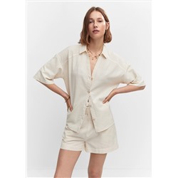 Camisa algodón lino