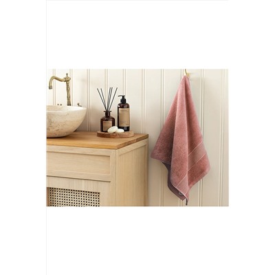 English Home Deluxe Low Twist Yüz Havlusu 50x90 Cm Gül Kurusu 10039293