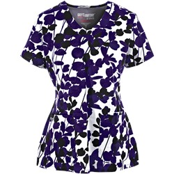 Grey's Anatomy Scrubs Signature Fauna Print Top