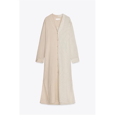 STRIPED SHIRT DRESS ZW COLLECTION