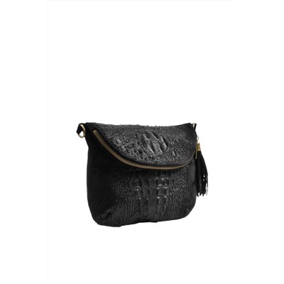 Bandolera de piel Negro - Firenze Artegiani