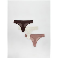 Tangas, 3er-Pack