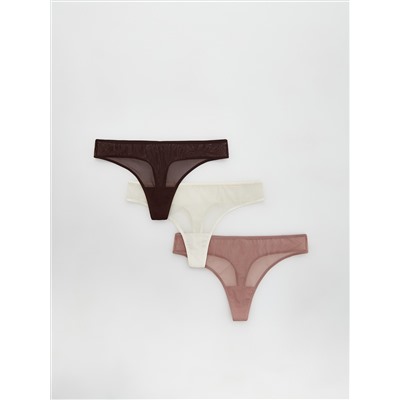 Tangas, 3er-Pack