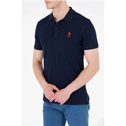 Erkek Koyu Lacivert Basic Polo Yaka Tişört