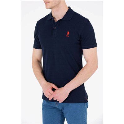 Erkek Koyu Lacivert Basic Polo Yaka Tişört