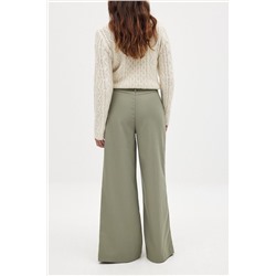 High Waist Slit Suit Trousers