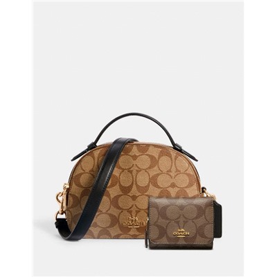 Serena Satchel & Small Trifold Wallet