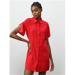 SHIRT DRESS WITH SLITS