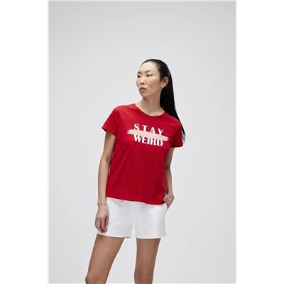 Bad Bear, 21.03.07.008-c54 Stay Weird Tee Kadın T-shirt