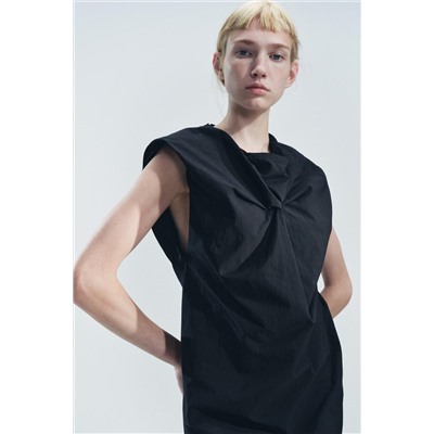 ZW COLLECTION KNOTTED SHORT DRESS