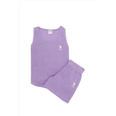 Kız Çocuk Menekşe Pijama Takımı