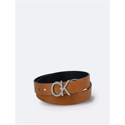 Monogram Logo and Round Buckle Reversible Belt Set (Комплект двусторонних ремней с логотипом Monogram и круглой пряжкой)
