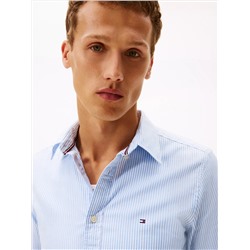 Slim Fit Stretch Stripe Oxford Shirt