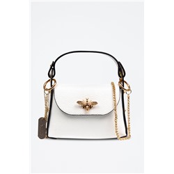 Bolso de piel Blanco - Firenze Artegiani