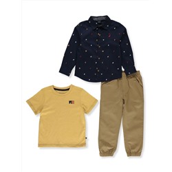 NAUTICA BOYS' 3-PIECE JOGGERS SET OUTFIT