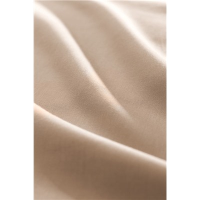 Ciel King Size %100 Pamuk Lastiksiz Saten Çarşaf - Bej