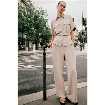 SAFARI SHIRT WITH BELT