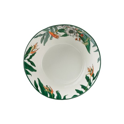 Салатник, 25х11 см, 1,8 л, керамика К, темно-зеленый, Ночной сад, Night Garden Foliage, 60595