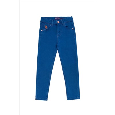 Kız Çocuk Açık Mavi Jean Pantolon