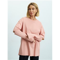 Лонгслив oversize с разрезами на локтях
