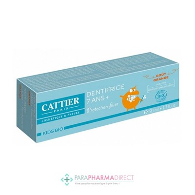 Cattier Dentifrice Kids 7 Ans+ Orange 50 ml