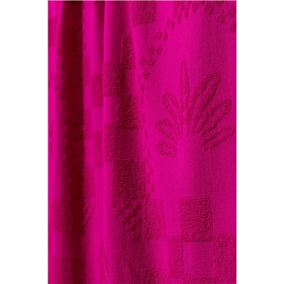 Tarpoue %100 Pamuk Plaj Havlusu - Fuşya - 70x150 cm