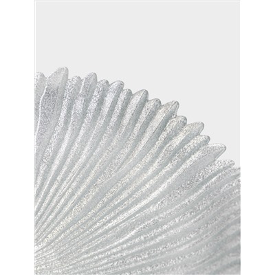 Ваза для фруктов, 40х8 см, стекло Р, серебристая, Avila