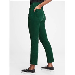 High Rise Cigarette Cords with Secret Smoothing Pockets