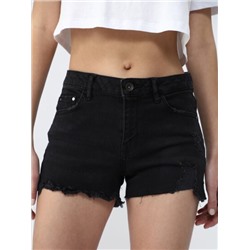 RIPPED DENIM SHORTS