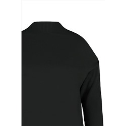 Siyah Cut Out Detaylı Triko Kazak TBBAW23AN00025