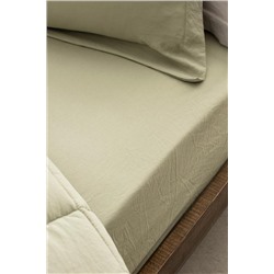 Mona Tek Kişilik Comforter Set - Haki