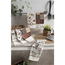 Meslina Home 30x50cm 6 Parça Mutfak Havlusu | Kurulama Bezi | El Havlusu HS-COFFEE
