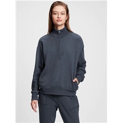 Half-Zip Mockneck Sweatshirt