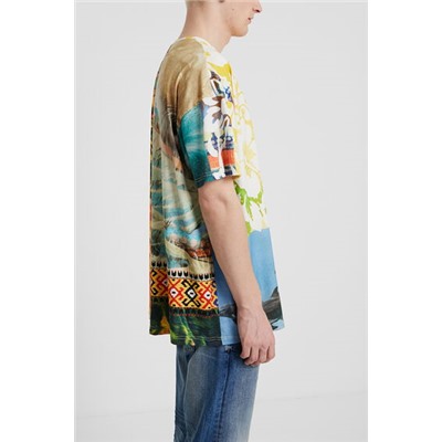 Camiseta unisex patch hawaiano