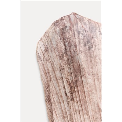 TIE-DYE DRAPED TOP