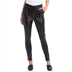 Karl Lagerfeld Paris Croc-Print Faux-Leather Leggings
