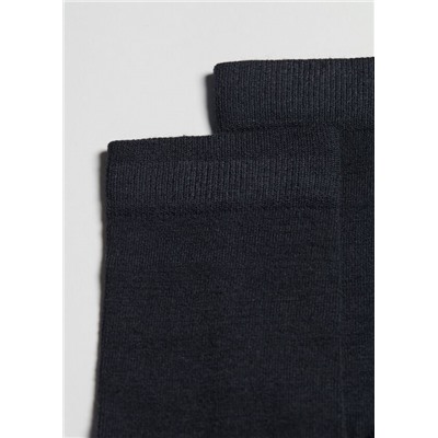 Kurze Herrensocken mit Wolle und Baumwolle