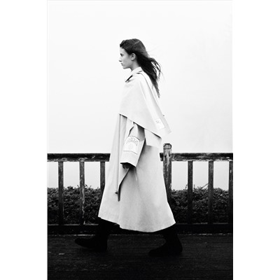HARVARD UNIVERSITY CAPE TRENCH COAT
