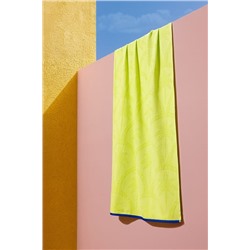 Palmie %100 Pamuk Plaj Havlusu - Yeşil - 70x150 cm