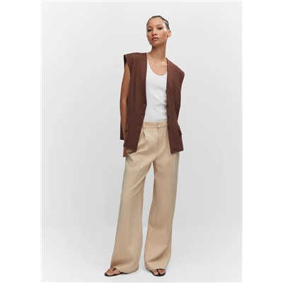 Chaleco recto oversize