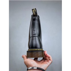 Ботинки Dr. Martens Martin 1460 classic серии с 8 отверстиями из матовой черной твердой кожи для мужчин и женщин