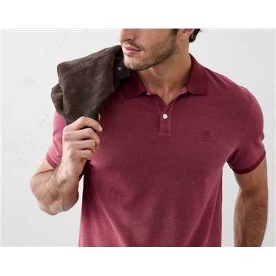 Cotton Monogram Pique Polo