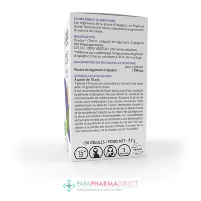 ArkoPharma ArkoGelules - Ispaghul - Transit Facilité - BIO 150 gélules