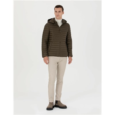 Haki Slim Fit Mont