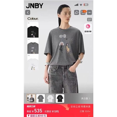 Женская футболка с интересным принтом  JNB*Y