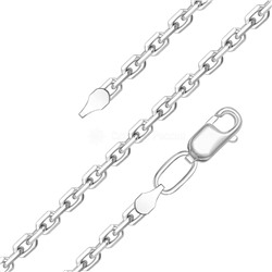 Цепь из серебра родированная - Якорь, 45 см 81080141445 Якорь
