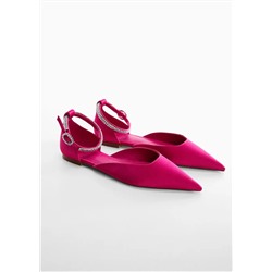 Zapato satinado pulsera strass -  Mujer | MANGO OUTLET Melilla