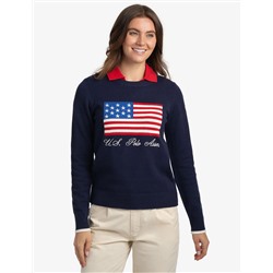 FLAG CREW NECK SWEATER